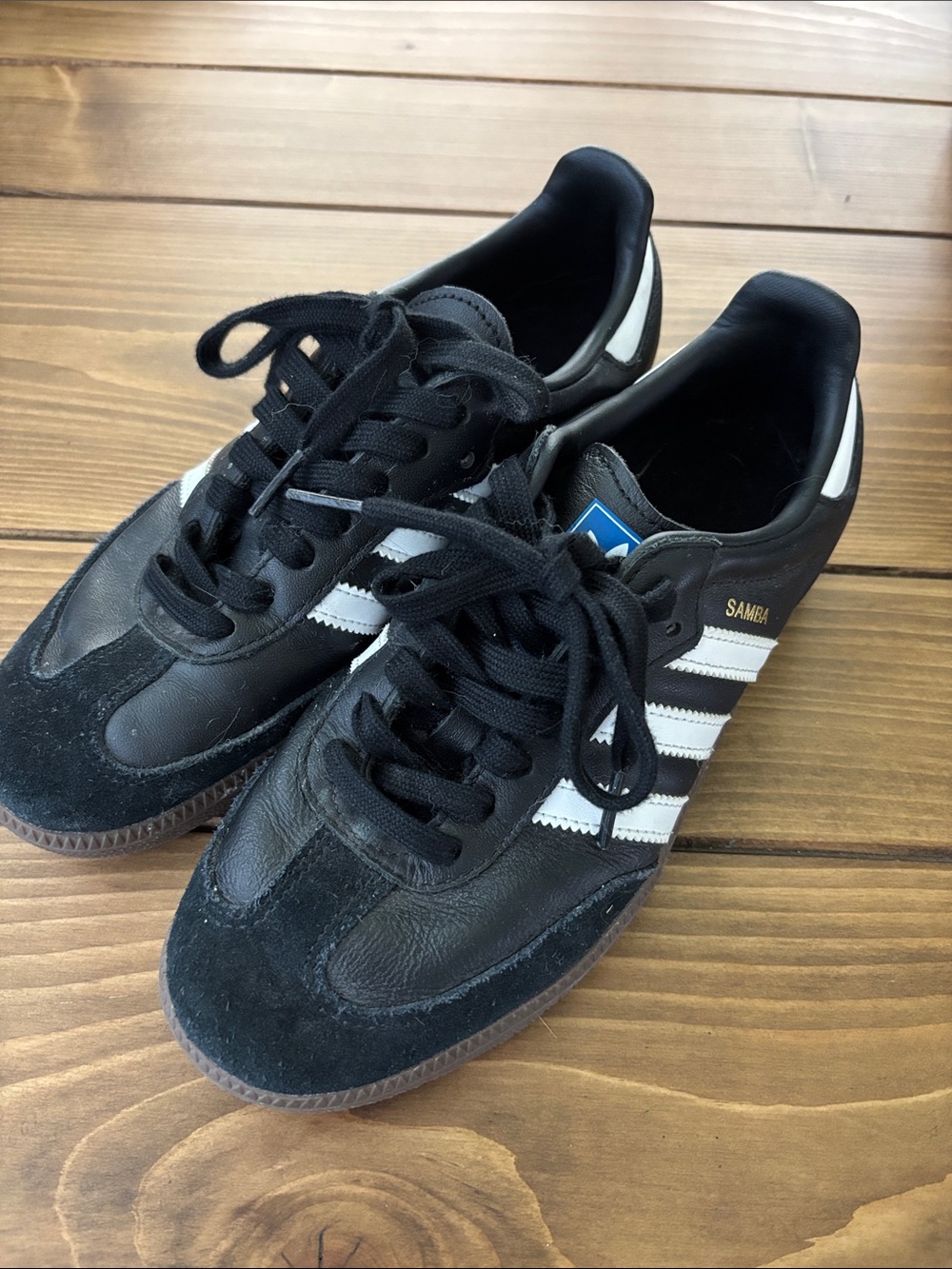 adidas Samba Men’s Sneakers - Black with White Stripes